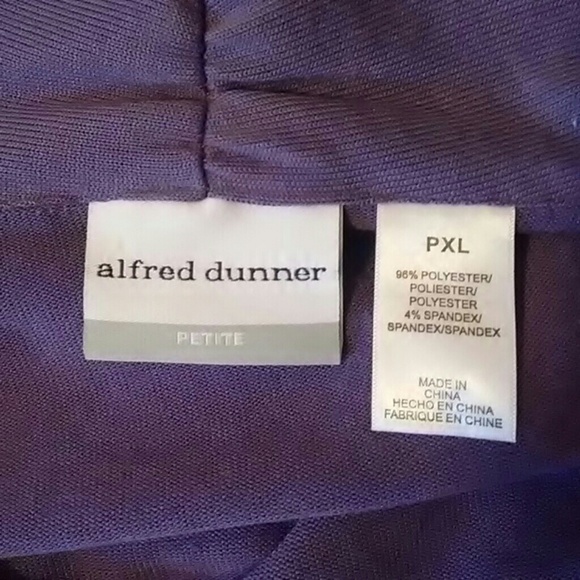 044 Alfred Dunner Purple Sweater Sz PetiteXL - Picture 7 of 8